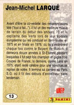 1994 Panini French League #13 Jean-Michel Larque Back