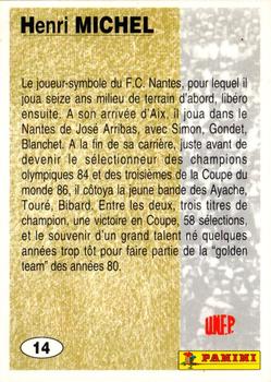 1994 Panini French League #14 Henri Michel Back