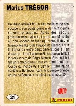 1994 Panini French League #21 Marius Tresor Back