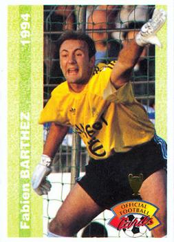 1994 Panini French League #28 Fabien Barthez Front