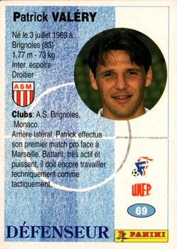 1994 Panini French League #69 Patrick Valéry Back