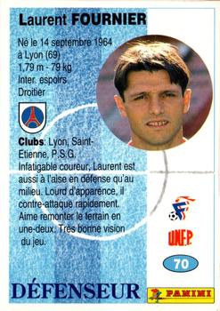 1994 Panini French League #70 Laurent Fournier Back