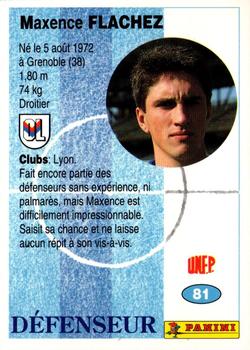 1994 Panini French League #81 Maxence Flachez Back
