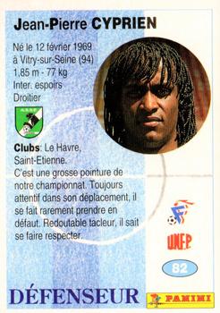 1994 Panini French League #82 Jean-Pierre Cyprien Back