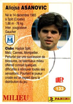 1994 Panini French League #133 Aljosa Asanovic Back