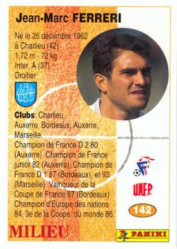 1994 Panini French League #142 Jean-Marc Ferreri Back
