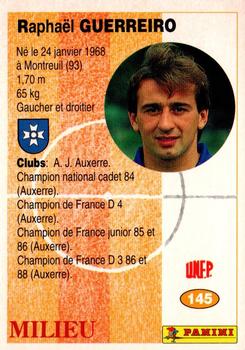 1994 Panini French League #145 Raphaël Guerreiro Back