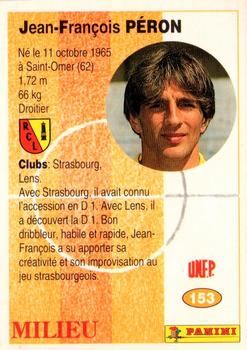 1994 Panini French League #153 Jean-François Péron Back