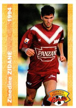 1994 Panini French League #155 Zinedine Zidane Front