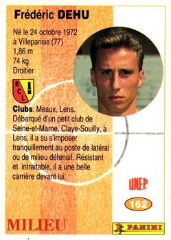 1994 Panini French League #162 Frédéric Dehu Back