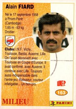 1994 Panini French League #163 Alain Fiard Back