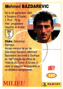 1994 Panini French League #167 Mehmed Bazdarevic Back