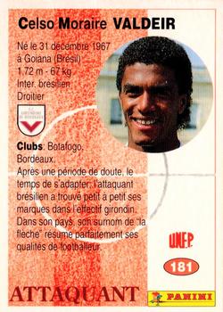 1994 Panini French League #181 Valdeir Celso Moraire Back
