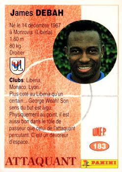 1994 Panini French League #183 James Debbah Back