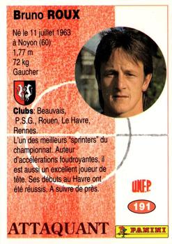 1994 Panini French League #191 Bruno Roux Back