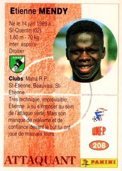 1994 Panini French League #208 Étienne Mendy Back