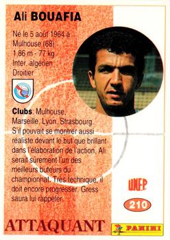 1994 Panini French League #210 Ali Bouafia Back