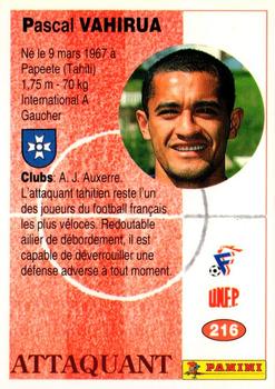 1994 Panini French League #216 Pascal Vahirua Back