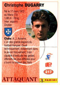 1994 Panini French League #217 Christophe Dugarry Back