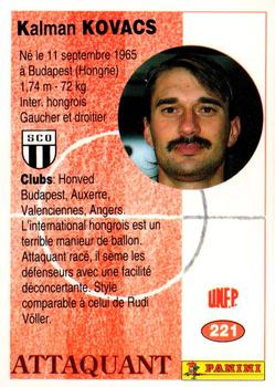 1994 Panini French League #221 Kalman Kovacs Back