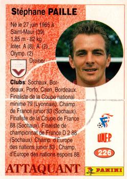 1994 Panini French League #226 Stéphane Paille Back