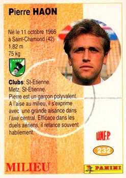 1994 Panini French League #232 Pierre Haon Back