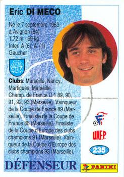 1994 Panini French League #235 Éric Di Méco Back