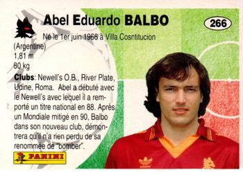 1994 Panini French League #266 Abel Eduardo Balbo Back