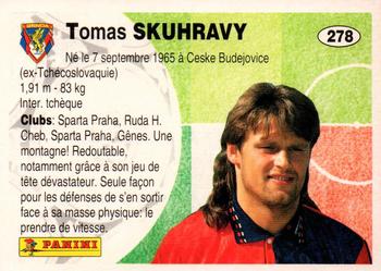 1994 Panini French League #278 Tomas Skuhravy Back