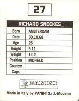 1994-95 Panini Football League 95 #27 Richard Sneekes Back