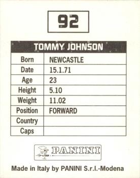 1994-95 Panini Football League 95 #92 Tommy Johnson Back