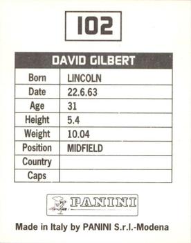 1994-95 Panini Football League 95 #102 David Gilbert Back