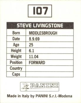 1994-95 Panini Football League 95 #107 Steve Livingstone Back