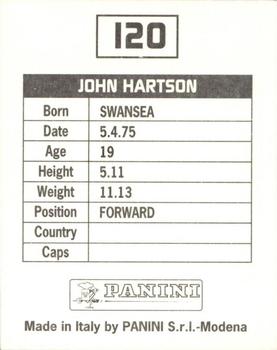 1994-95 Panini Football League 95 #120 John Hartson Back