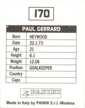 1994-95 Panini Football League 95 #170 Paul Gerrard Back