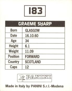 1994-95 Panini Football League 95 #183 Graeme Sharp Back