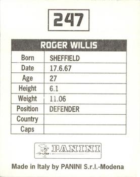 1994-95 Panini Football League 95 #247 Roger Willis Back