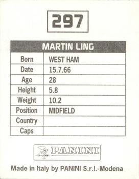 1994-95 Panini Football League 95 #297 Martin Ling Back