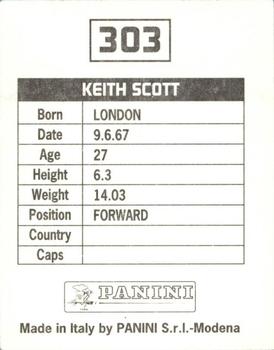 1994-95 Panini Football League 95 #303 Keith Scott Back