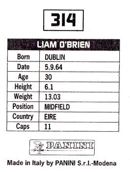 1994-95 Panini Football League 95 #314 Liam O'Brien Back