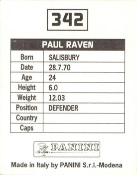 1994-95 Panini Football League 95 #342 Paul Raven Back