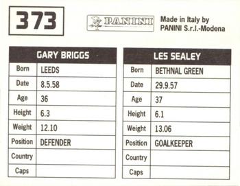 1994-95 Panini Football League 95 #373 Les Sealey / Gary Briggs Back
