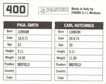 1994-95 Panini Football League 95 #400 Carl Hutchings / Paul Smith Back