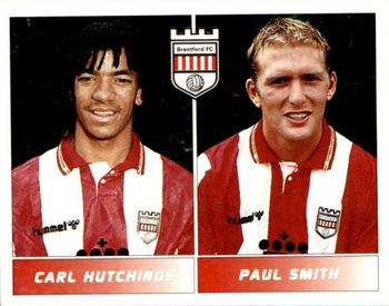 1994-95 Panini Football League 95 #400 Carl Hutchings / Paul Smith Front