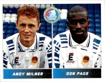 1994-95 Panini Football League 95 #442 Andy Milner / Don Page Front