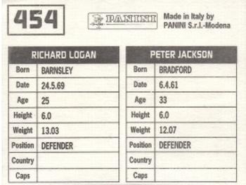 1994-95 Panini Football League 95 #454 Peter Jackson / Richard Logan Back