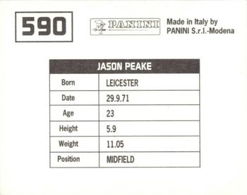 1994-95 Panini Football League 95 #590 Jason Peake Back