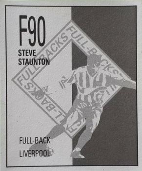 1990-91 Orbis Football Collection #F90 Steve Staunton Back
