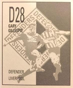 1990-91 Orbis Football Collection #D28 Gary Gillespie Back