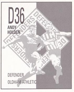 1990-91 Orbis Football Collection #D36 Andy Holden Back